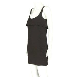 Vintage 1990s Stephen Sprouse Little Black Dress Flapper Deco size S - 323